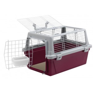 Ferplast Atlas Vision Pet Carrier Maroon