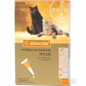 Bayer Advocate Spot On For Cats Up To 4 Kg 3ct