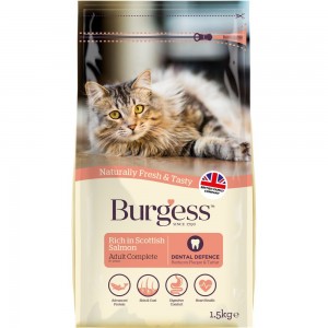 Burgess Cat Food Scottish Salmon Adult 1.5kg