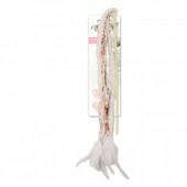 AFP Shabby Chic Cat Streamer Wand - White