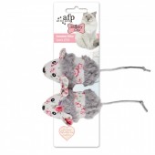 AFP Shabby Chic Cat Summer Mice - Grey