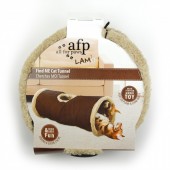 AFP Lambswool Find Me Cat Tunnel - Brown