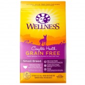 Wellness Complete Health Grain Free Dog Food Small Breed Deboned Turkey, Chicken Meal & Salmon Meal Recipe 